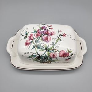 Vintage Villeroy and Boch Botanica Rectangular Covered Butter Dish Serveware
